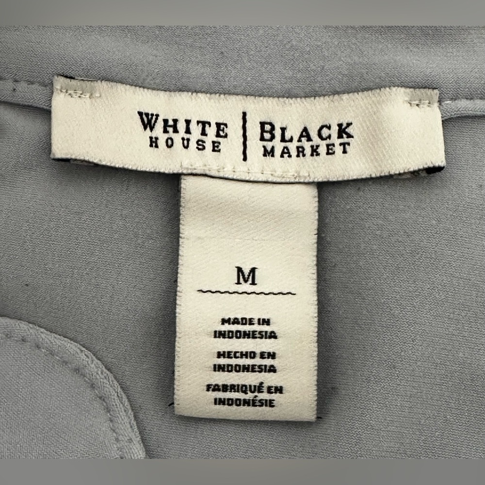 White House Black Market Sleeveless Light Blue Blouse - Picture 2 of 6